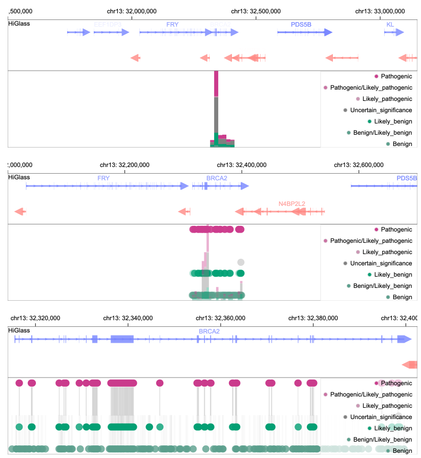 Semantic Zoom in Lollipop Plot